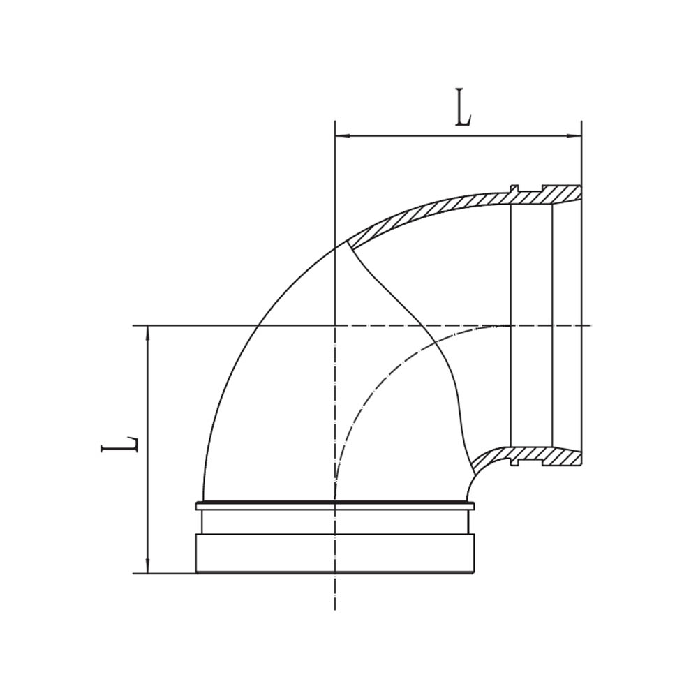 Grooveed 90° Elbow