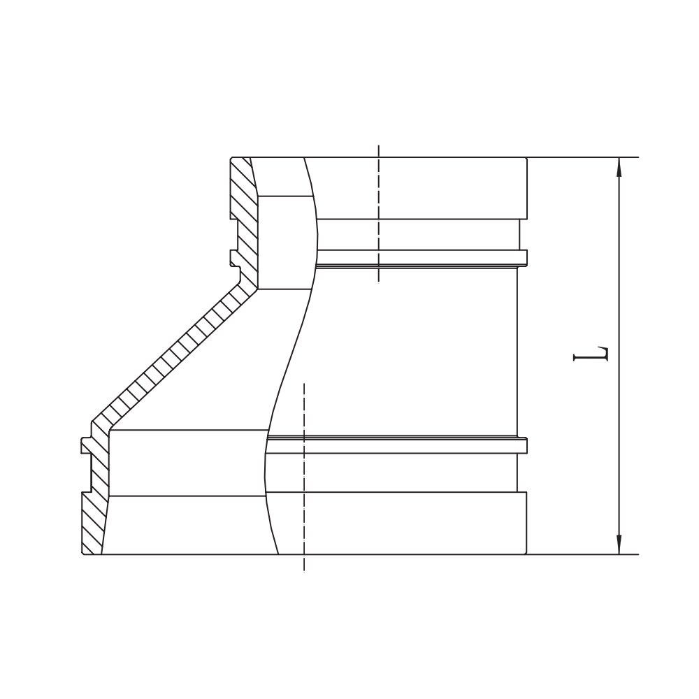 Laghdaitheoir Eccentric Grooved